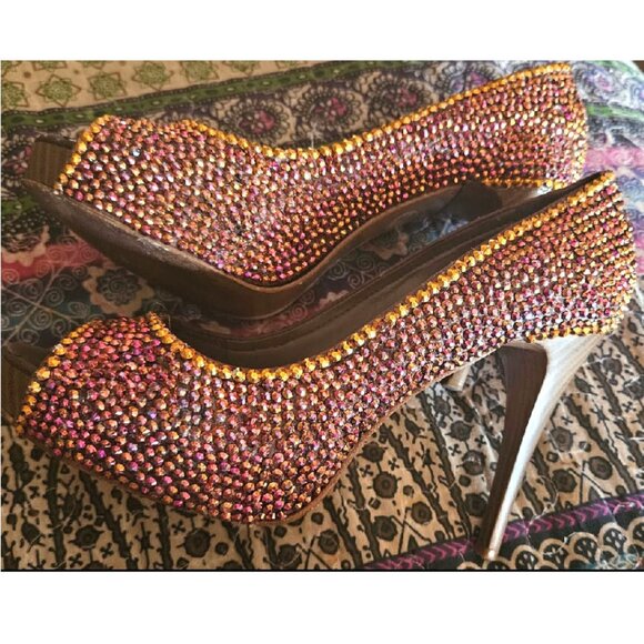 Westies Brand Heels with Peep Toes - Picture 5 of 12